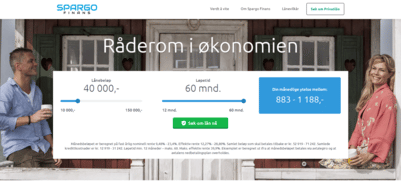 Spargo Finansskärmdump